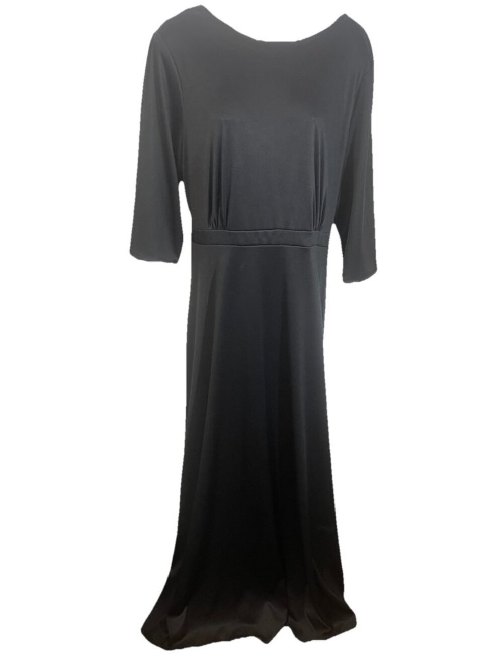 SOUTHEASTERN PERFORMANCE APPAREL Women's Plus Size 22 Black Brise Tie Back Dress